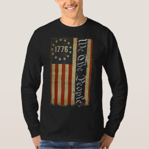American Flag Patriotic 1776 We T T-Shirt