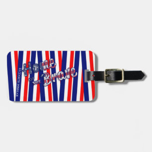 American Flag Patriotic 4. Juli, Streifen Gepäckanhänger