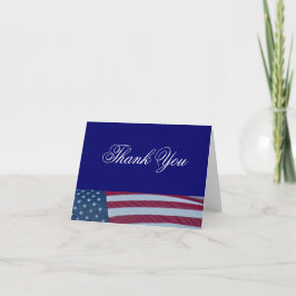 American Flag Patriotic Dankeschön Karten