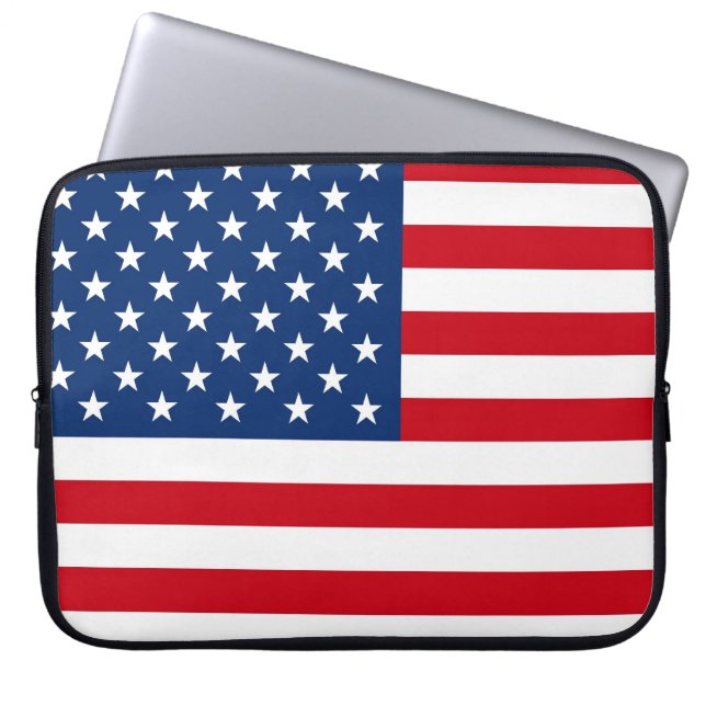 American Flag Patriotic Design Notebook Sleeve (Vorderseite)