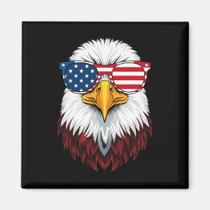 American Flag Patriotic Eagle Shirt Men Boys 4th O Magnet