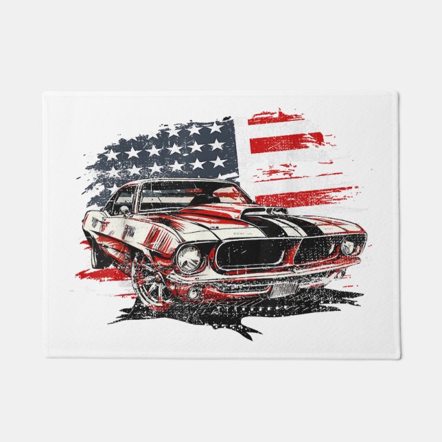 American Flag Patriotic Fußmatte (Vorderseite)