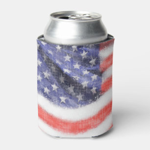 "American Flag" "Patriotic Gift" Dosenkühler