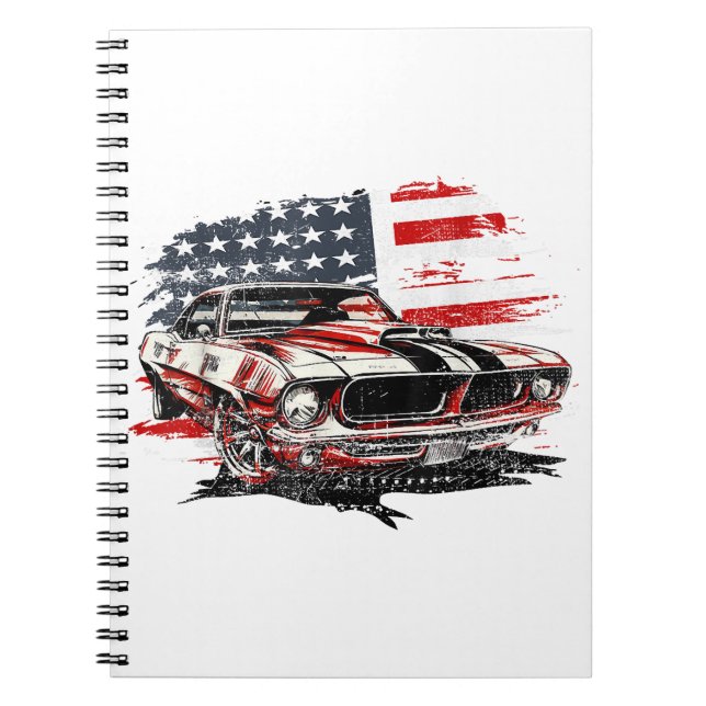 American Flag Patriotic Notizblock (Vorderseite)