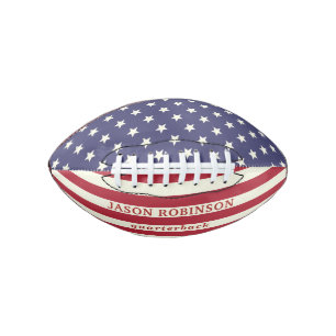 American Flag Patriotic Stars Stripes Individuelle Football