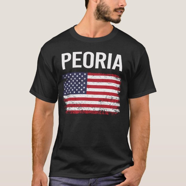 American Flag Peoria T-Shirt (Vorderseite)
