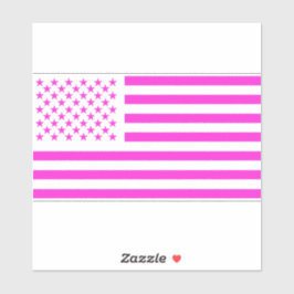 American Flag Pink Edition Aufkleber