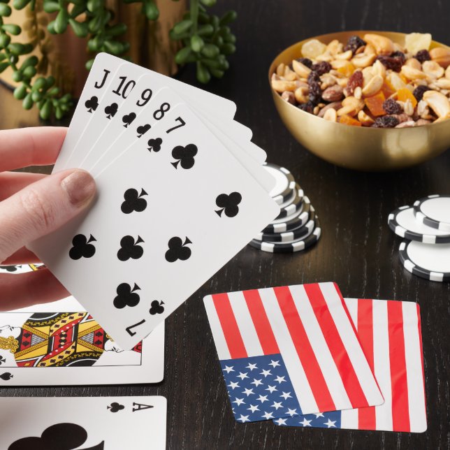 American Flag Poker Cards Spielkarten (In Situ)