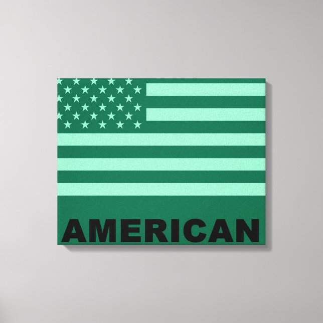 American Flag Pop Art 4 Leinwanddruck (Vorderseite)