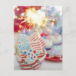 American Flag Post Card Postkarte