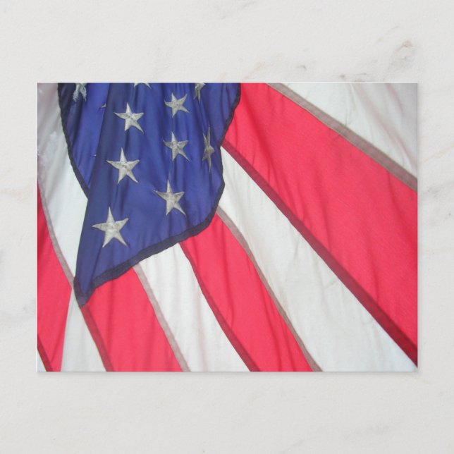 American Flag Post Card Postkarte (Vorderseite)