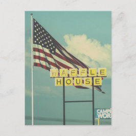 American Flag Post Card Postkarte