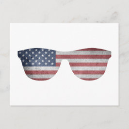 American Flag Post Card Postkarte