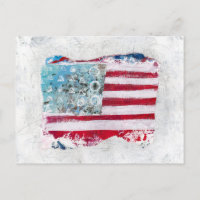 American Flag Postcard - Abstrakte Kunst