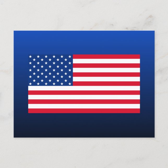 American Flag Postcard Postkarte (Vorderseite)