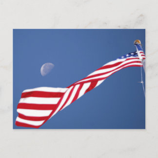 American Flag Postcard Postkarte