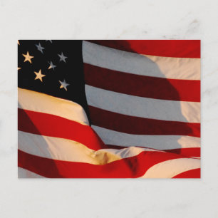 American Flag Postcard Postkarte
