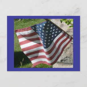 American Flag Postcard Postkarte