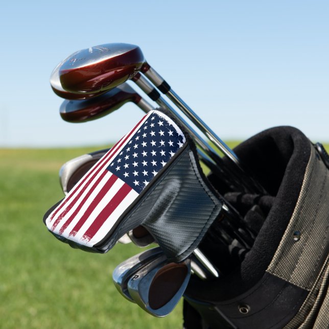 American Flag Putter Golf Head Cover Headcover (In Situ)