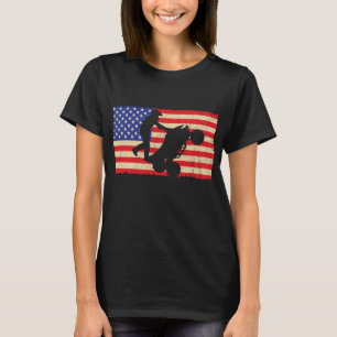 American Flag Quad ATV Radfahrer Cooler Dis T-Shirt