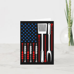 American Flag Rbecue Son Vater Husnd Vathers Day F Karte