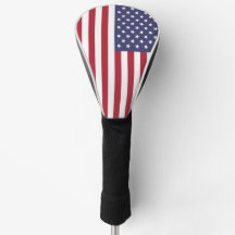 American Flag Red White & Blue Golf Head Cover