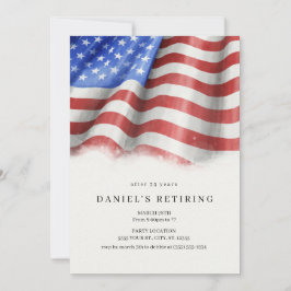 American Flag Retirement Party Einladungen
