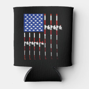 American Flag Rod USA Patriotic Dosenkühler