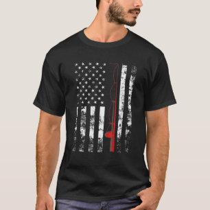 American Flag Rod USA Patriotic Gift T-Shirt