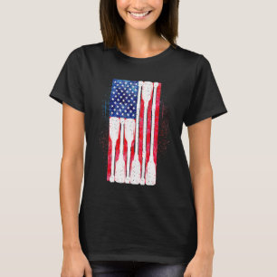 American Flag Rowing Oar Niedliche US Row Crew 4. T-Shirt