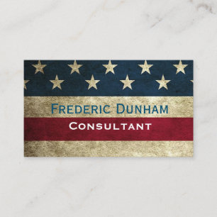 American Flag Rustikale Vintage Business Cards Visitenkarte