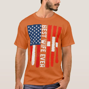 American Flag Schweiz Beste Ehefrau je Fami T-Shirt