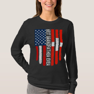 American Flag Schweiz Flagge Bester Großvater Ev T-Shirt