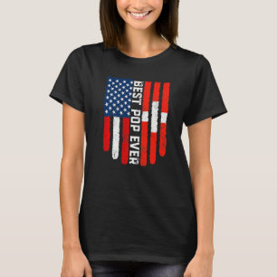 American Flag Schweiz Flaggen Bester Pop je Famili T-Shirt