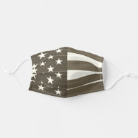 American Flag Sepia Tuch Factory Maske Cover