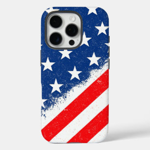 American Flag Shirt USA Patriotic Star Streifen iPhone 16 Pro Hülle