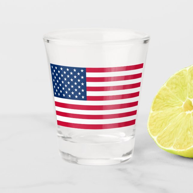 American Flag Shot Glass USA Schnapsglas (Vorderseite)