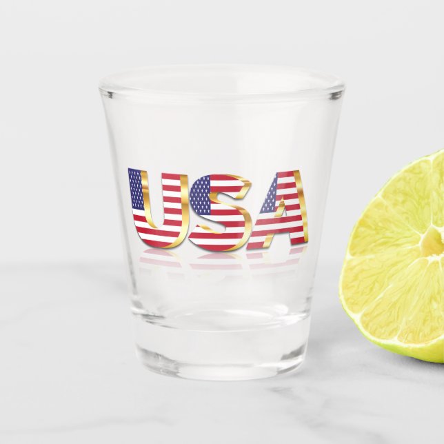 American Flag Shot Glass USA Schnapsglas (Vorderseite)