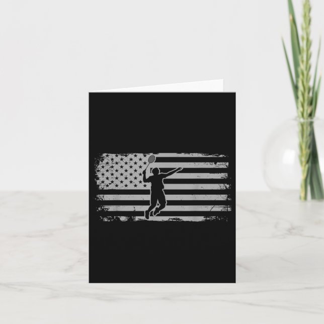 American Flag Shuttle Badminton Karte (Vorderseite)