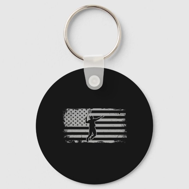 American Flag Shuttle Badminton Schlüsselanhänger (Vorderseite)
