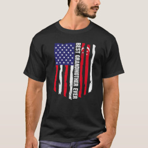 American Flag & Singapur Flag Beste Großmutter Ev T-Shirt