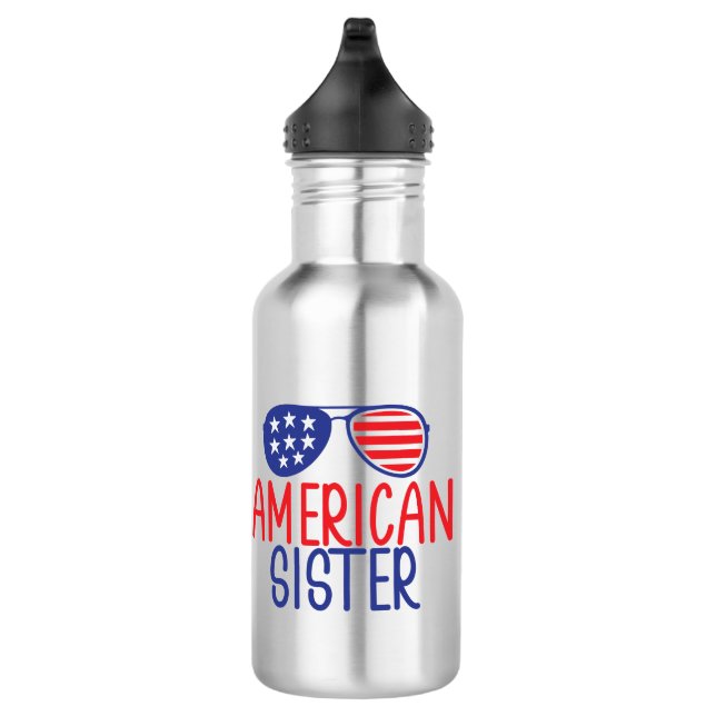 American Flag Sister Edelstahlflasche (Rechts)