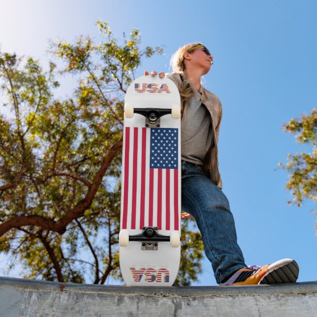 American Flag Skateboard - USA - Patriotic (Außenbereich 1)