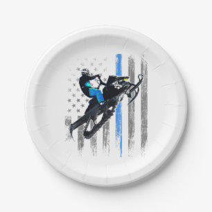 American Flag Snowmobile Shirt Men Snowmobile Ridi Pappteller