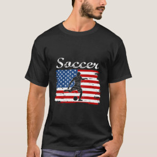 American Flag Soccer Apparel - Fußball 4. Juli T-Shirt