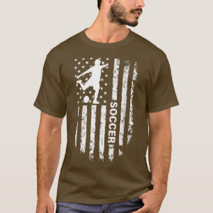 American Flag Soccer Player USA Patriotic Vintag T-Shirt