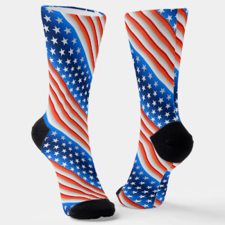 American Flag Socken