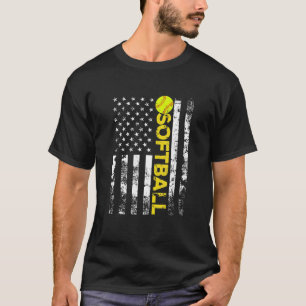 American Flag Softball Team - Geschenke T-Shirt