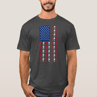 American Flag Sousaphone Player Funny 4. Juli T-Shirt