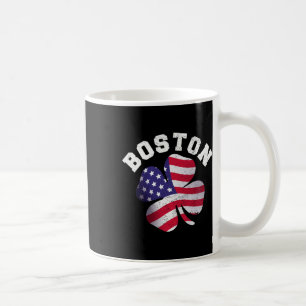 American Flag St. Patricks Day Clic Boston Name St Kaffeetasse